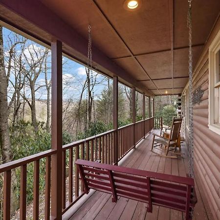 Log Cabin On Peaceful River Blowing Rock Exteriör bild