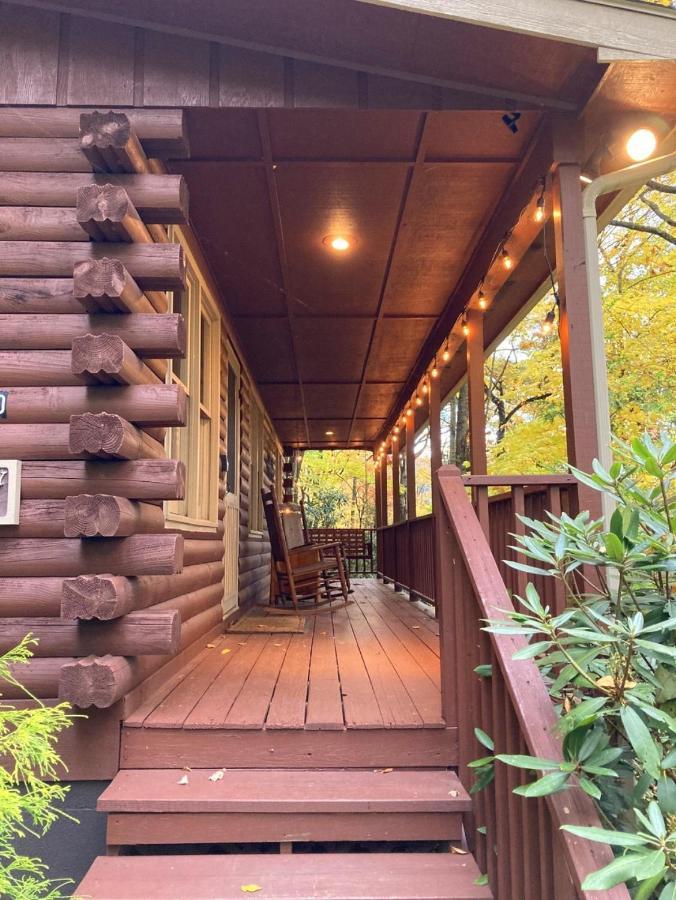 Log Cabin On Peaceful River Blowing Rock Exteriör bild
